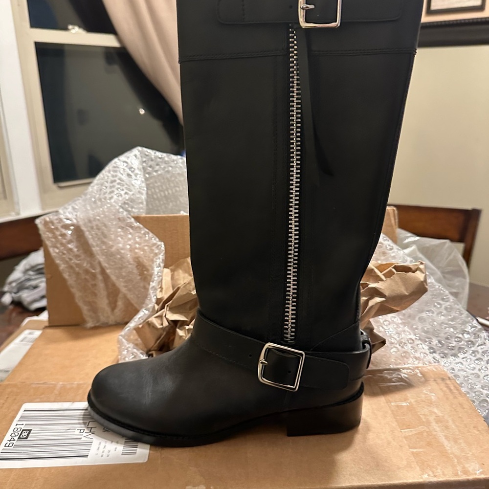 Leather boots